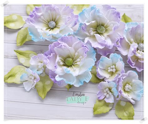 mulberry paper flowers for crafting.